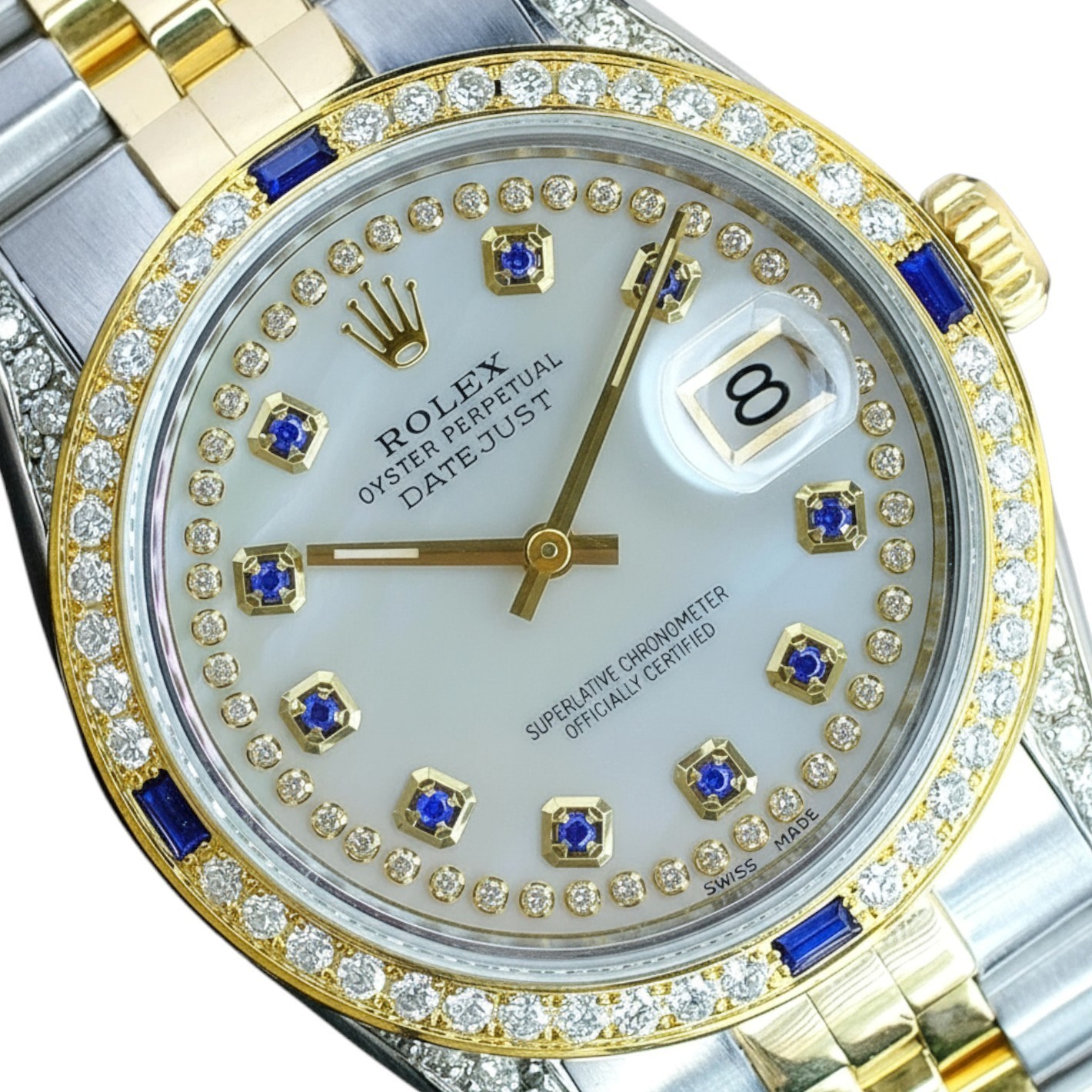 Rolex Datejust Two-Tone White MOP Bezel
