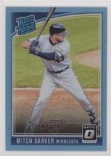 2018 Donruss Optic Rated Rookie Carolina Blue Prizm 43/50 Mitch Garver #61 s3g