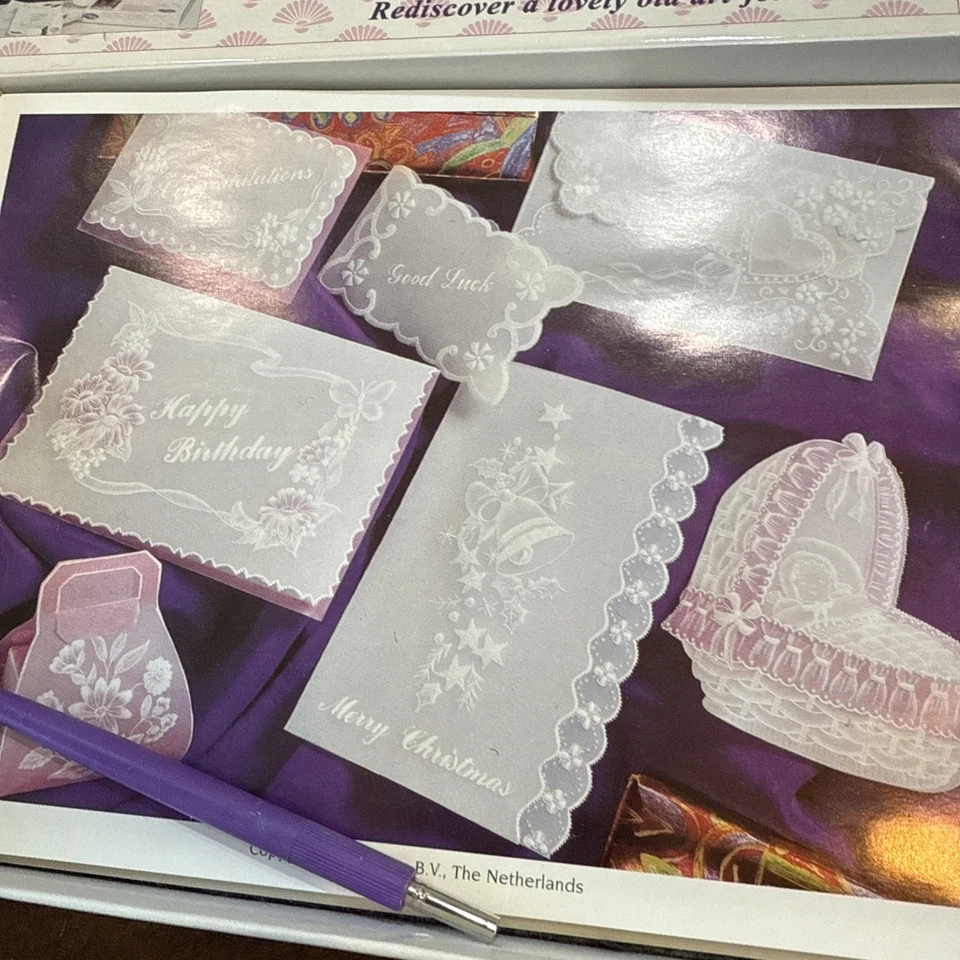 Pergamano Parchment Craft Starter Kit LOT 7 Paper Tools Templates Ellipse - image 2 of 4