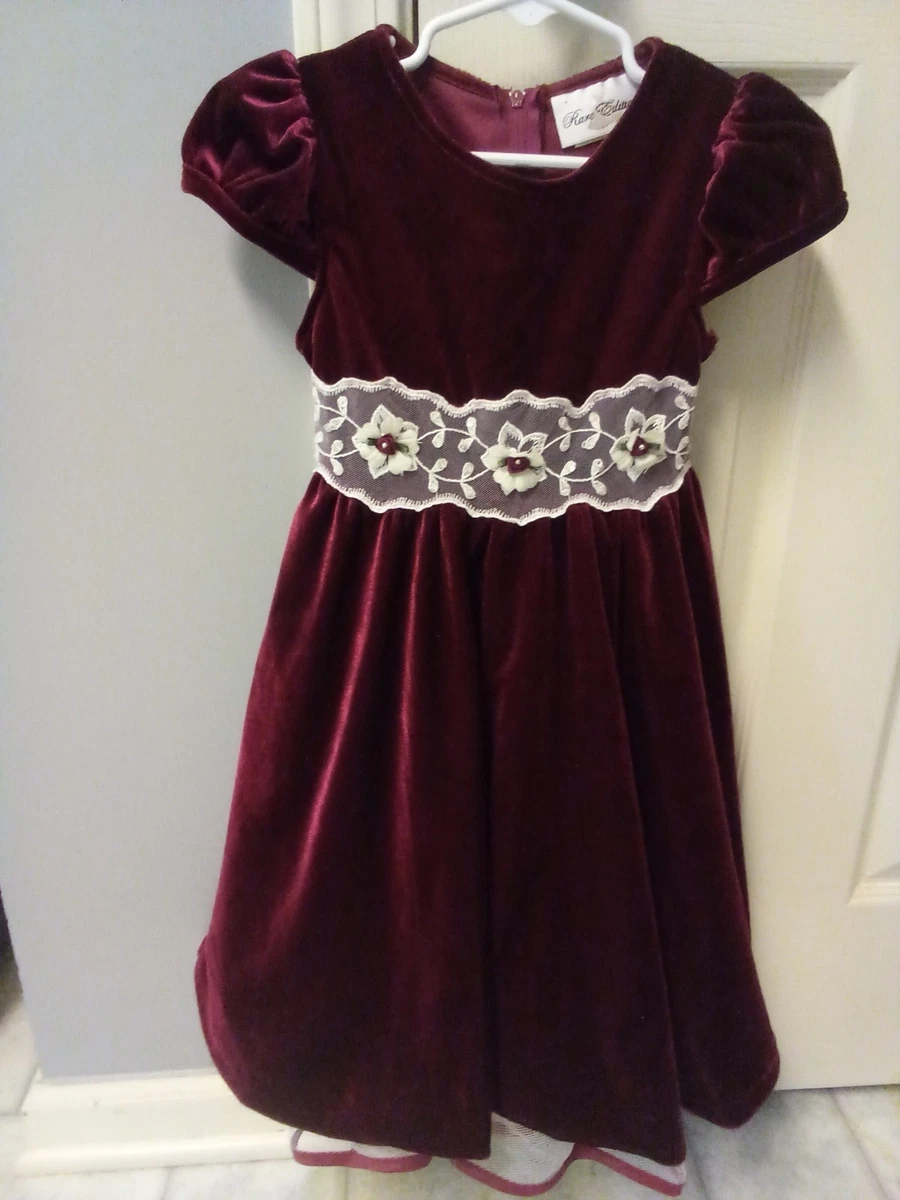 rare editions burgundy dress Girls' Dresses for sale Pinafore dress Size: 12 Madeline Dress Melon / Size:xxs and a charming front