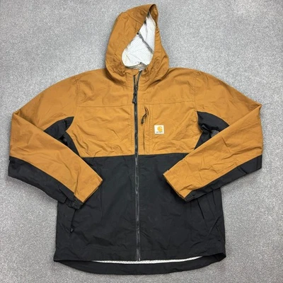 Veste Carhartt adulte petite capuche noire Storm Defender coupe-vent de pluie... - Photo 1/4