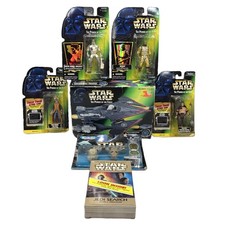 Imagen de Vintage Star Wars Power of the Force Figure & Vehicle Lot Kenner Hasbro 1990s