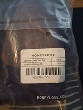 Honeylove LiftWear CrossOver Bra Navy 1X Women's Size LWBR0303