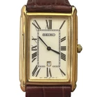 Seiko Quartz Vintage Tank Watch 7N89-0AD0  Working New Battery