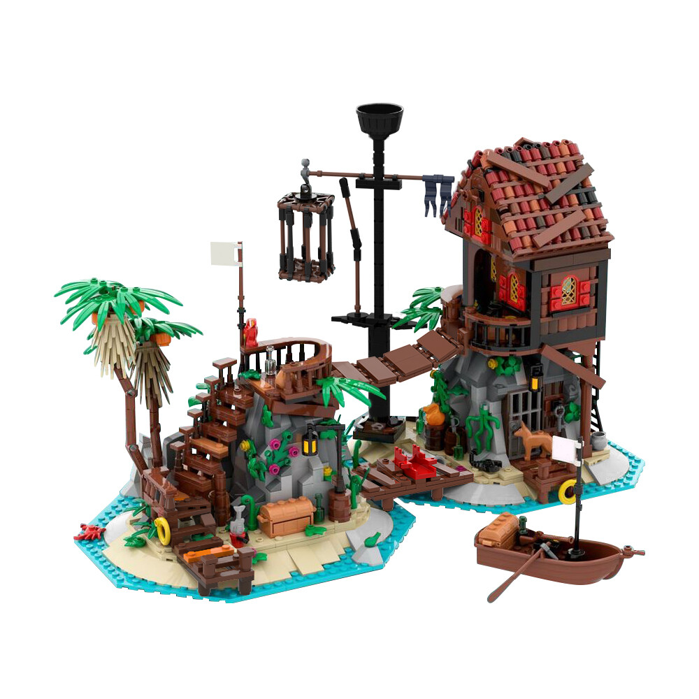 Pirate Series Forbidden Island Building Set Pirate of Barracuda