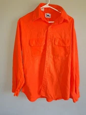 Vintage Sunshine Mountain Products 80s Long Sleeve Button Up Orange Shirt