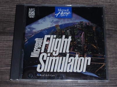 Microsoft Flight Simulator version 5.1 PC CD-ROM Microsoft 1995 game for MS-DOS