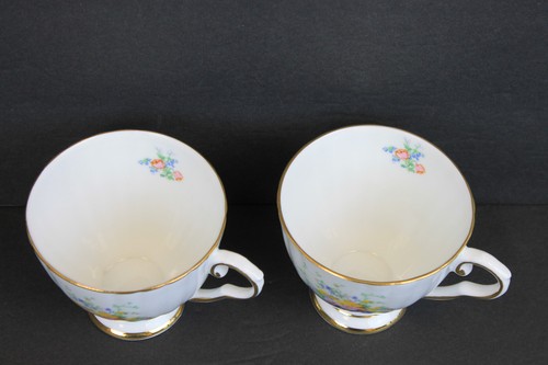 2 Vtg Royal Tara Ireland Tea Cups Fine Bone China Floral Bouquet TEA CUPS ONLY - Imagen 5 de 10