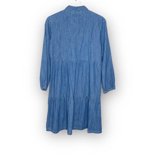 Old Navy Long Sleeve Denim Dress Chambray Tiered Big Girls Size 18 XXL - Picture 2 of 8
