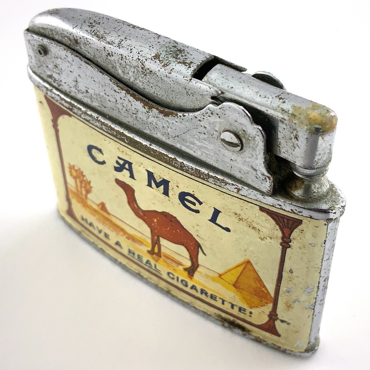Camel Cigarettes Flat Lighter Zenith Advertising Vintage