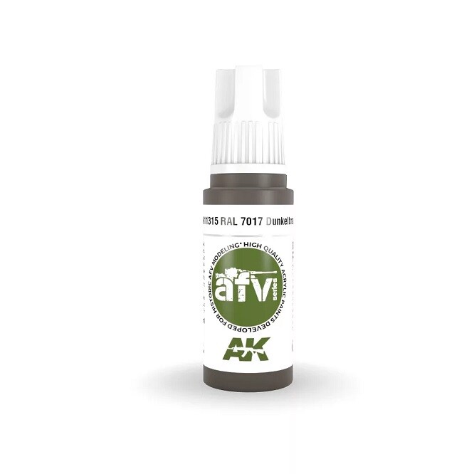 Ak Interactive AK11315 - RAL 7017 Dark Brown 17ml - New