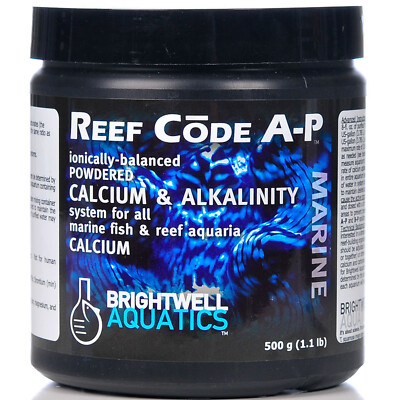 Brightwell Aquatics Reef Code A-P 500g Powder Calcium Marine Aquarium Supplement