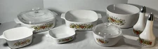 Vintage Corning Ware Spice of Life La Marjolaine & Gemco Cruets - Lot of 13