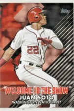 2022 Topps Welcome to the Show Black #WTTS11 Juan Soto Nationals 297/299