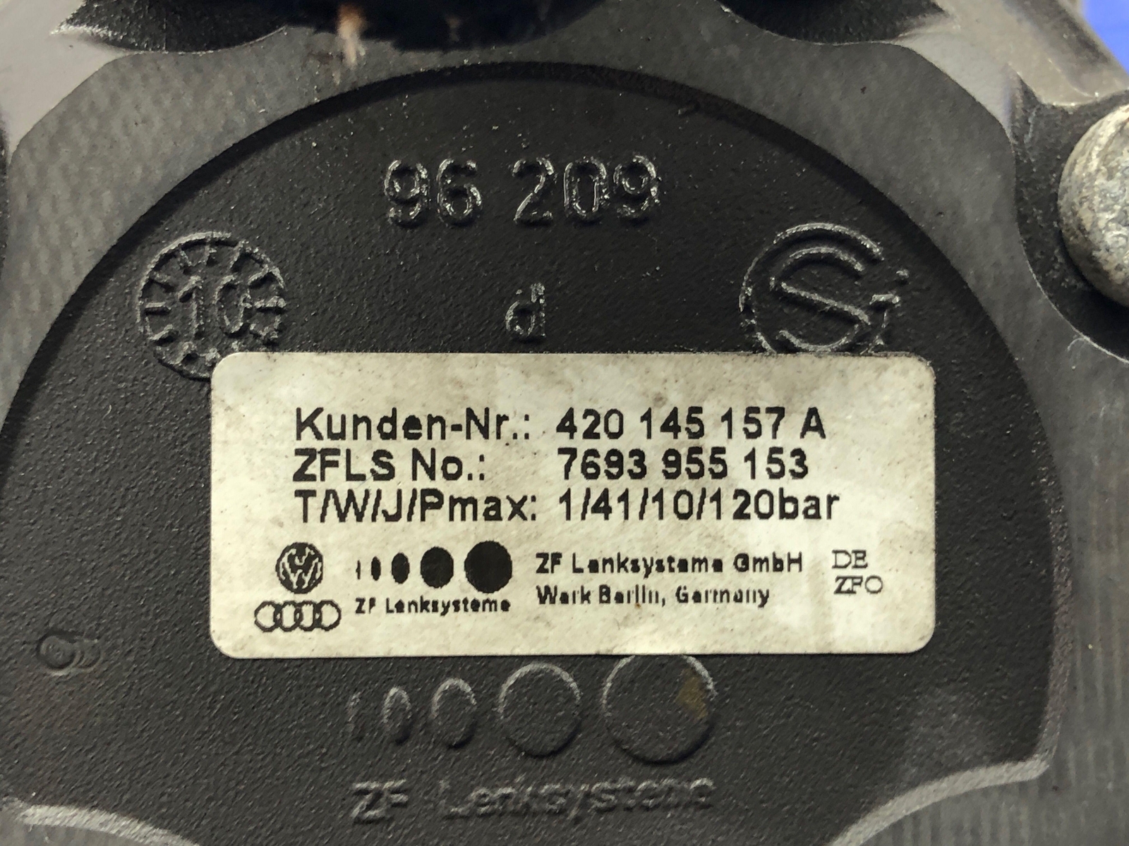 2008-2015 AUDI R8 POWER STEERING HYDRAULIC PUMP 420145157 OEM 2011 2012 2013