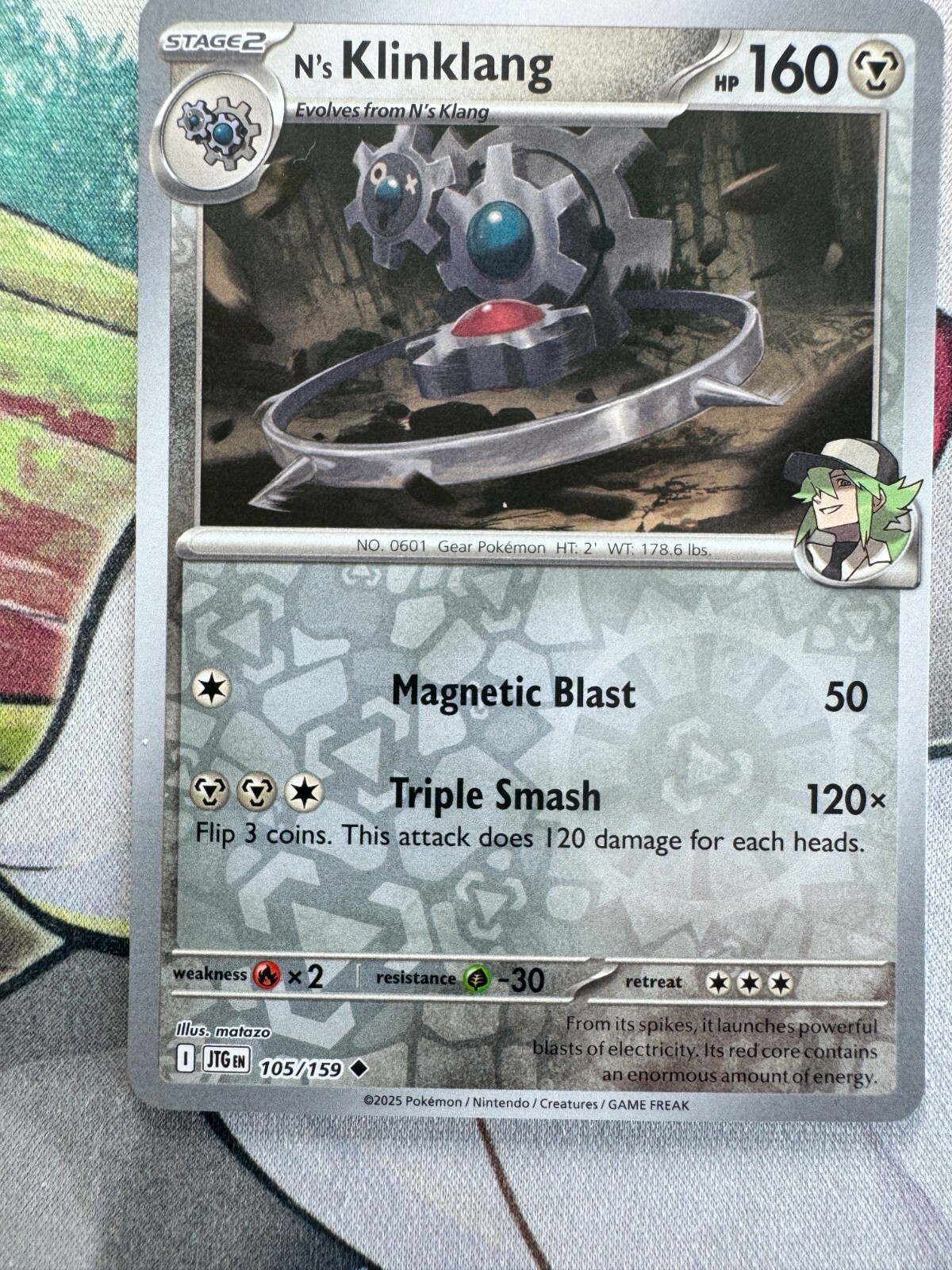 N's Klinklang Reverse Holo English Pokemon TCG BKCE985