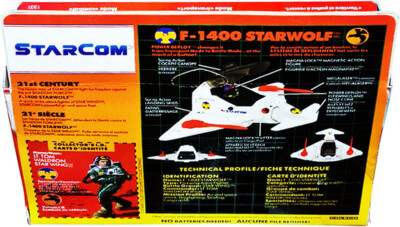 Starcom F-1400 Starwolf Astro de Combat, Vintage 1986 Collection