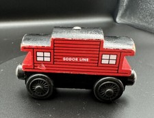 Thomas Wooden Railway Red Sodor Line Caboose Good Condition
