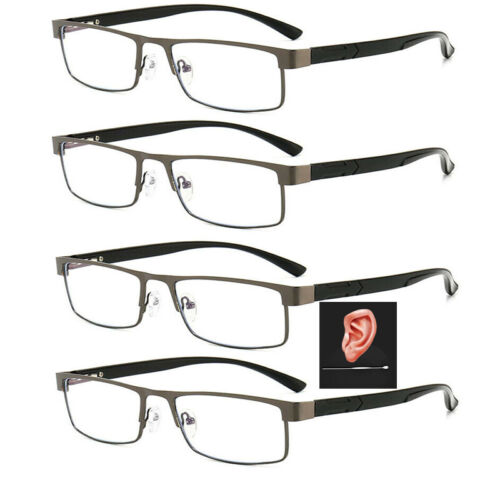 4x Herren Lesebrille Metall Anti-Blaulicht Lesehilfe 1.0 1.5 2.0 2.5 3.0 3.5 4.0 - Bild 6 von 17