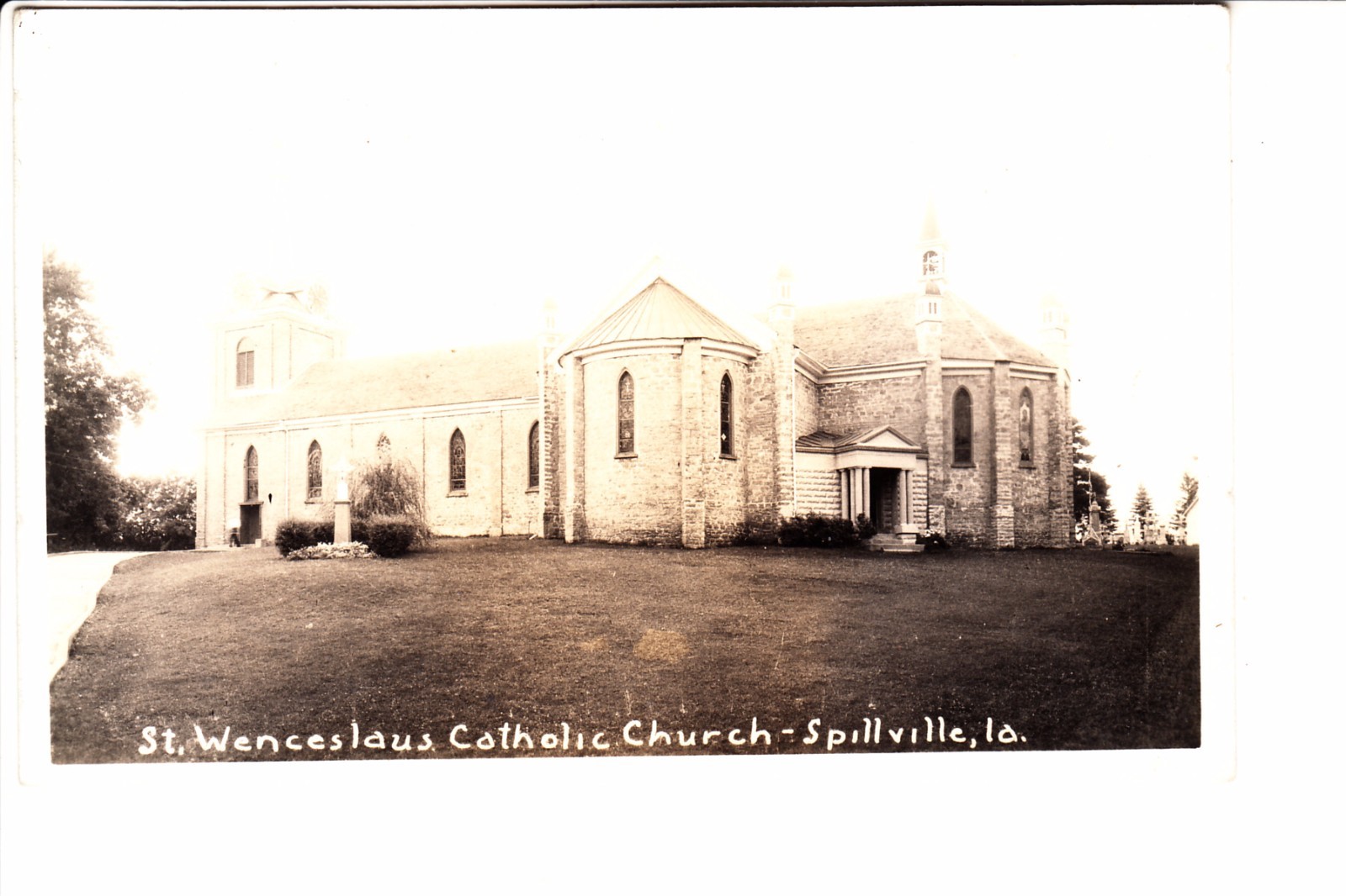 Spillville, Iowa St. Wenceslaus Catholic Church RPPC 1940 eBay
