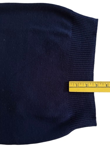 Northern Isles Womens Navy Blue Crew Neck Sweater w/Embroidered Yoke M Retro 90s - Picture 18 of 21
