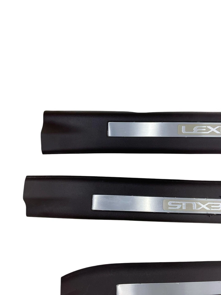 2018-2022 LEXUS RX450h OEM FRONT & REAR SILL SCUFF PLATE TRIM SET (4) | BROWN - Image 2 of 4