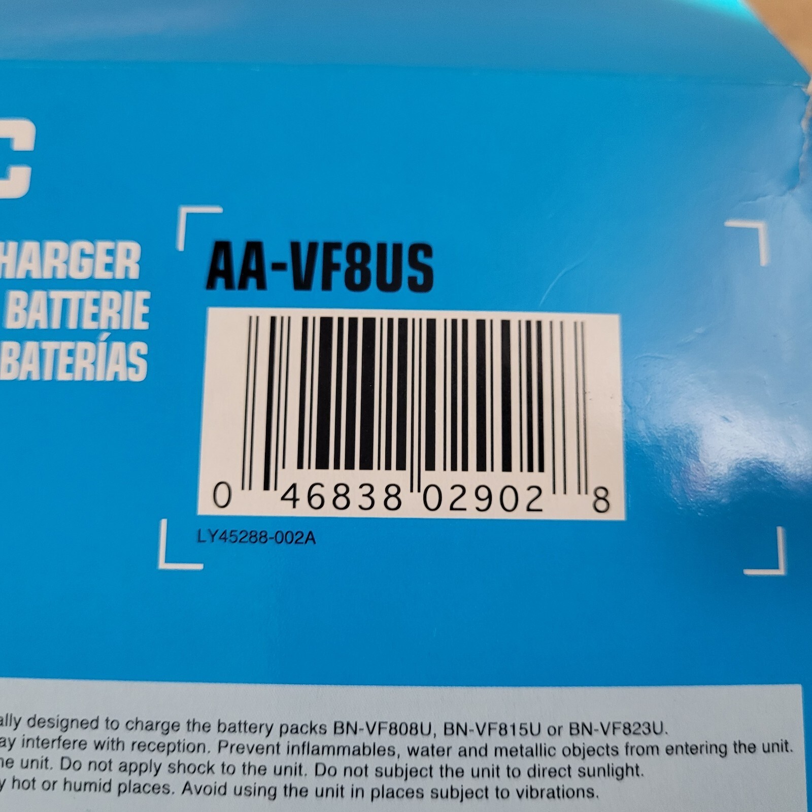 NEW OEM JVC AA-VF8U Camcorder Battery Charger for JVC BN-VF808 BN-VF808U GZ-D230