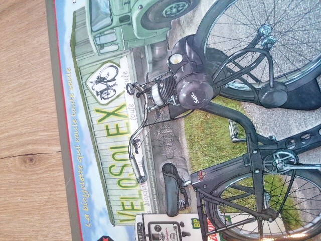 ANCIEN PAPIER & ancienne Plaque des Cycles Vélo Moréna et Solex B