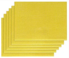 6 Pack 1,160 Holes Perf Board without Solder Pads, 3" × 4" (76.2 x 101.6mm)