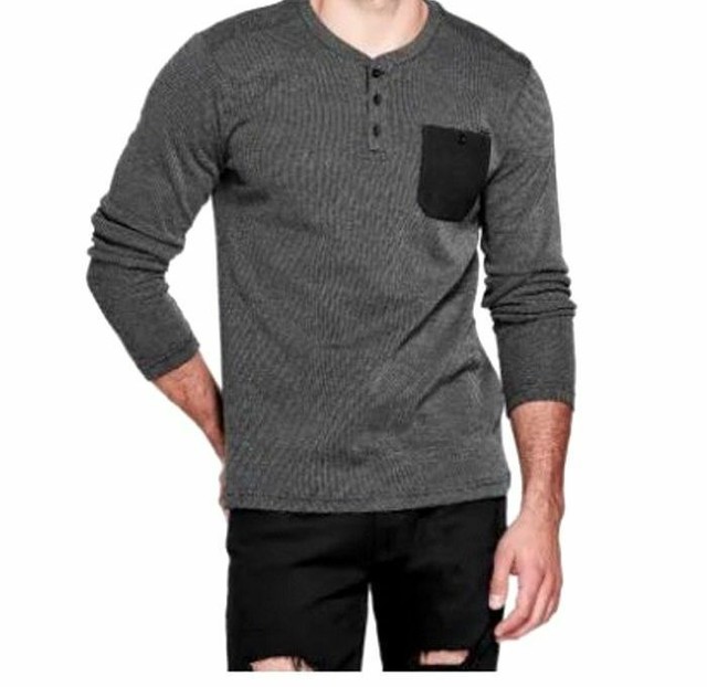 Download $120 Guess Mens Gray Long Sleeve Crew Neck Sweater Knit ...