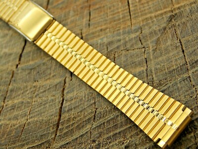 Speidel Vintage NOS Unused Watch Band Stainless Sliding Clasp 10mm-13mm Bracelet