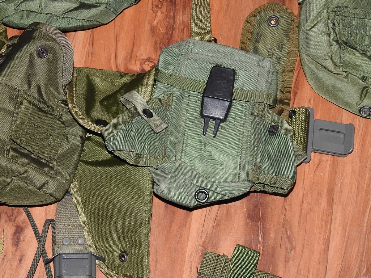 RARE USGI LC-1 & LC-2 ALICE FULL LOADOUT RIG w/ SUSPENDERS BELT