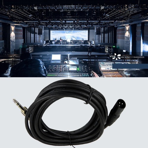 2-Pack XLR 3Pin 25FT Male Cables To 6.35mm 1/4" Stereo Shielded Plug Mic Cables - Picture 5 of 14