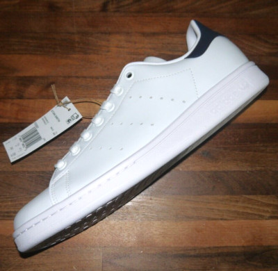Adidas Stan Smith Originals NEW Tennis Shoe Core-White/Blue [FX5501] Mens size 8