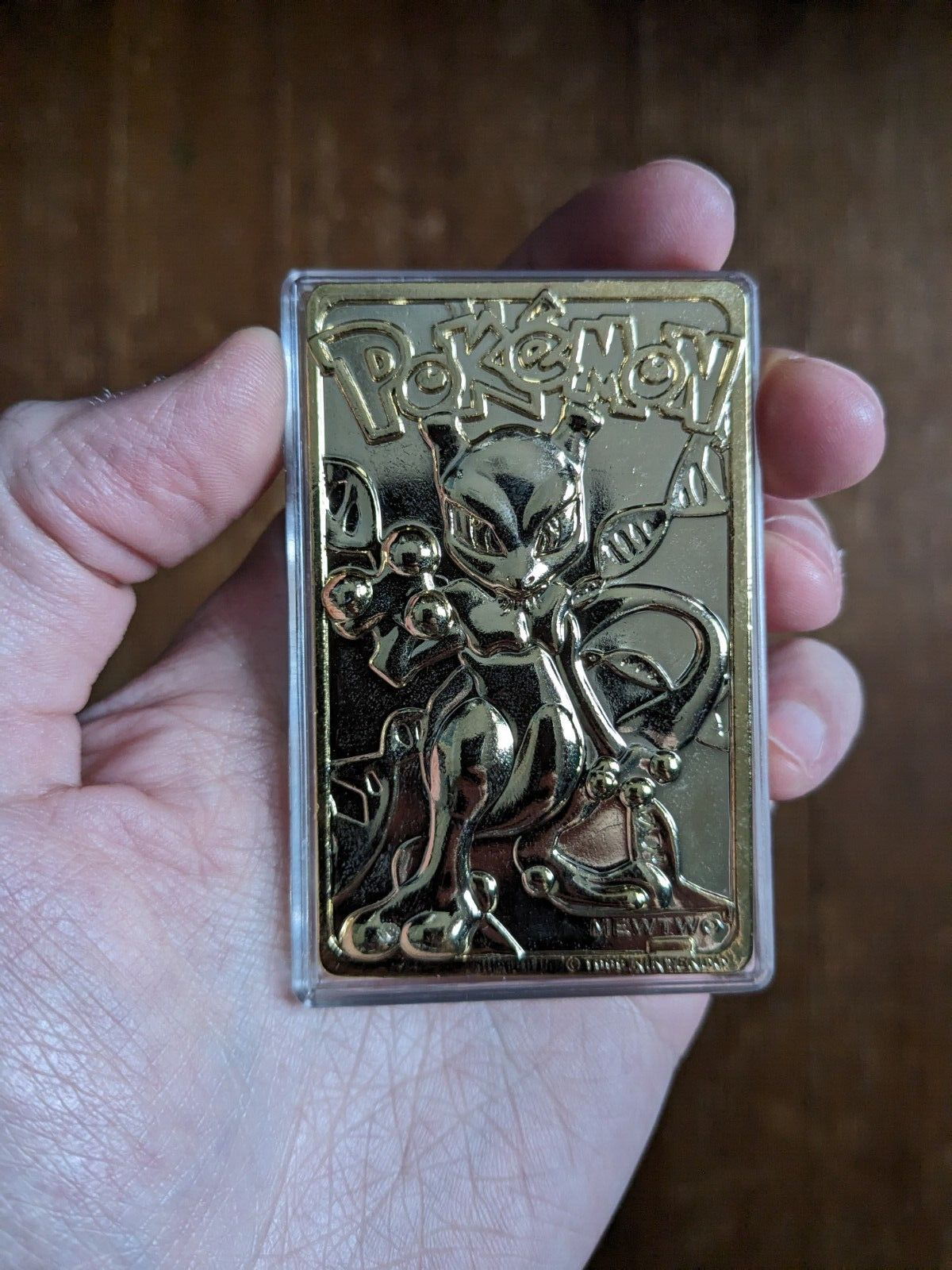 1999 Mewtwo Pokemon 24K Gold Plated Trading Card Limited Ed Burger King - Picture 3 of 5