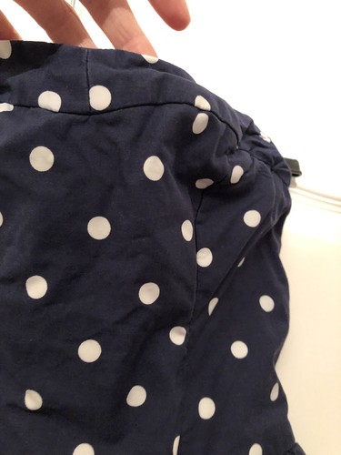 Small Navy Polka Dot Dress From Hollister Summer Days - Picture 2 of 7