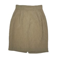 Vintage 90s Textured Striped Midi Skirt