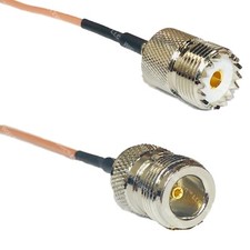 RG316 SO239 UHF Female to N FEMALE RF Cable Rapid-SHIP LOT