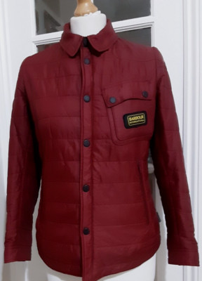 Barbour International Carbon Steppjacke rot Größe XL Alter 12/13 UK Erwachsene 8/10