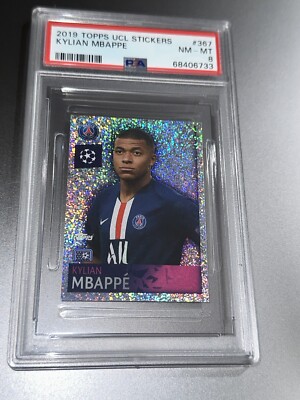 🔥2019 Kylian Mbappe TOPPS WHITE SPARKLE REFRACTOR UCL