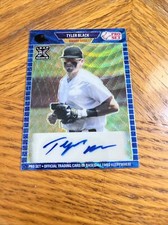 2021 Leaf Pro Set Metal XRC Tyler Black Auto Brewers Autograph Blue Wave 9/30