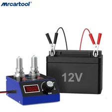 Dual Hole Car Spark Plug Tester Automotive Engine Ignition Analyzer 500-9000rpm