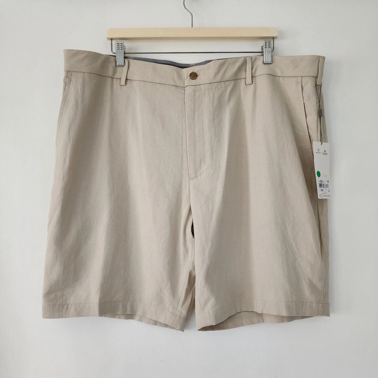 NEW Walter Hagen Club House Linen blend shorts khaki mens size 42