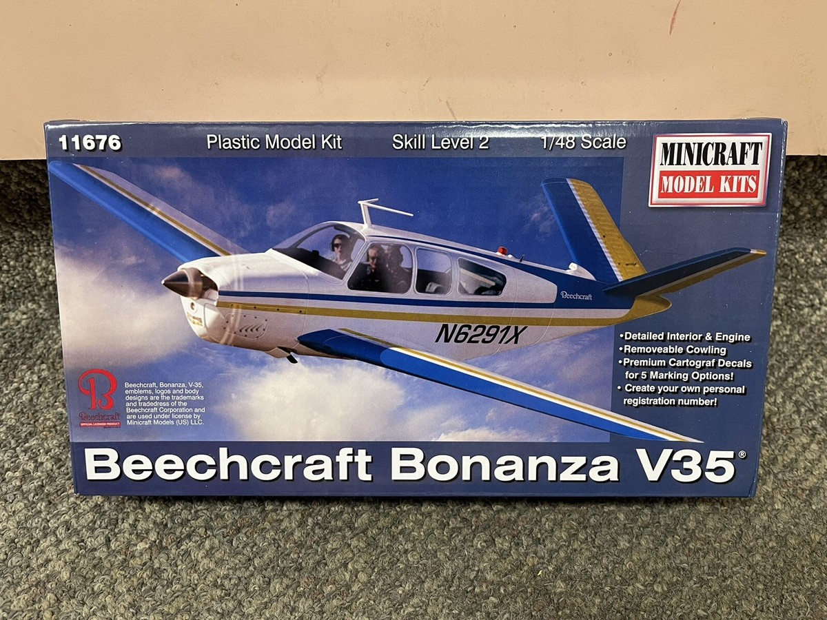 MINICRAFT　＊ビーチクラフト・ボナンザV３５＊【１/４８プラモデル】 MINICRAFT 1/48 SCALE BEECHCRAFT BONANZA V35 PLASTIC MODEL