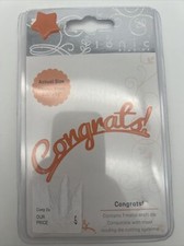 Tonic Studios Die CONGRATS DECORATIVE SENTIMENT Craft Dies / Scrapbooking New