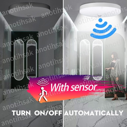 60W LED Deckenlampe mit Bewegungsmelder Sensor LED Deckenleuchte Flurlampe Weiß - Bild 4 von 13