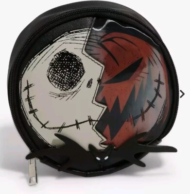 DISNEY BIOWORLD NIGHTMARE BEFORE CHRISTMAS JACK SKELLINGTON ZIPPER VINYL CASE