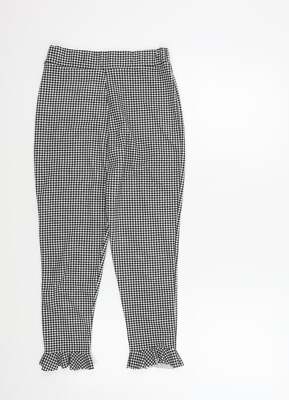 Select Jegginghose Mädchen schwarz kariert 100 % Polyester Größe 10 Jahre Regular -