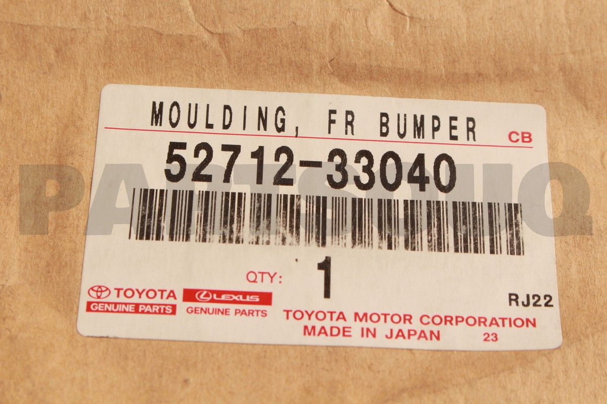 5271233040 Genuine Toyota MOULDING, FR BUMPER 52712-33040 | eBay