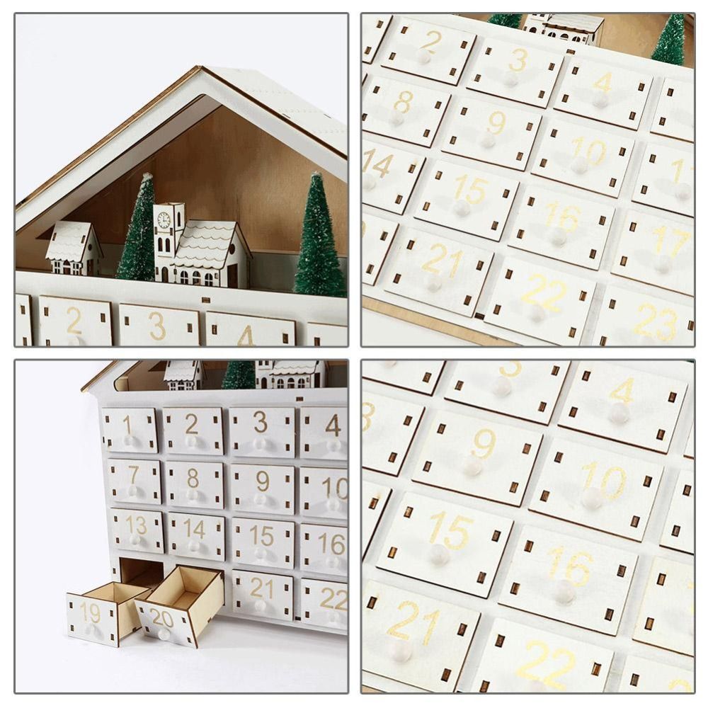 Refillable Christmas Advent Calendar Wooden Wood Christmas Calendar EBay refillable-christmas-advent-calendar-wooden-wood-christmas-calendar-ebay